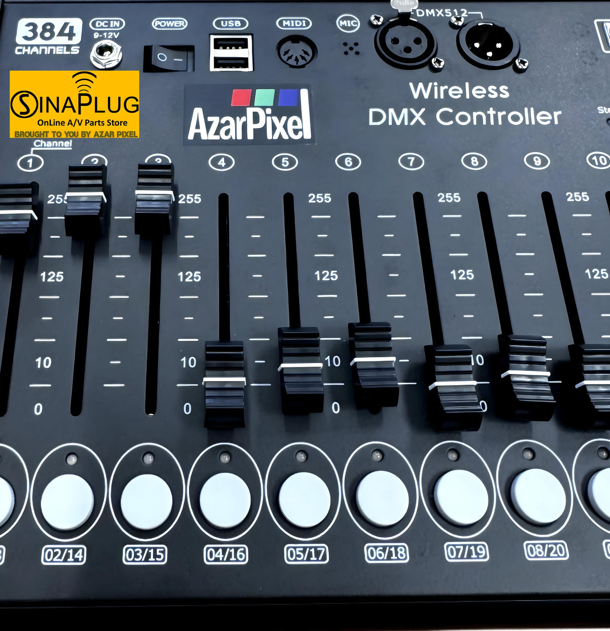 AzarPixel 384CH Wireless Mini DMX Console