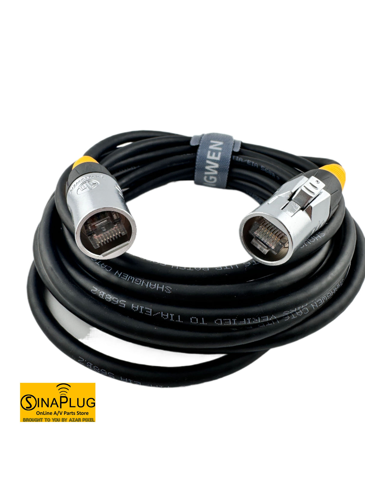 Outdoor CAT6 UTP Network Cable With SW8MC-03 Male on Both End, 15FT Long