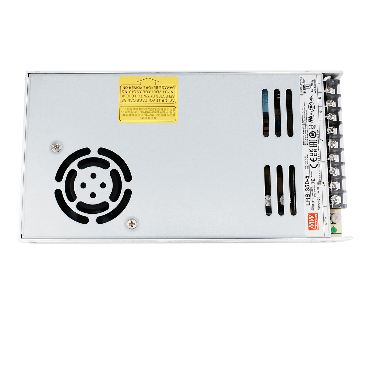 MEAN WELL LRS-350-5 Switching Power Supply (Output 5Volts, 60Amps)