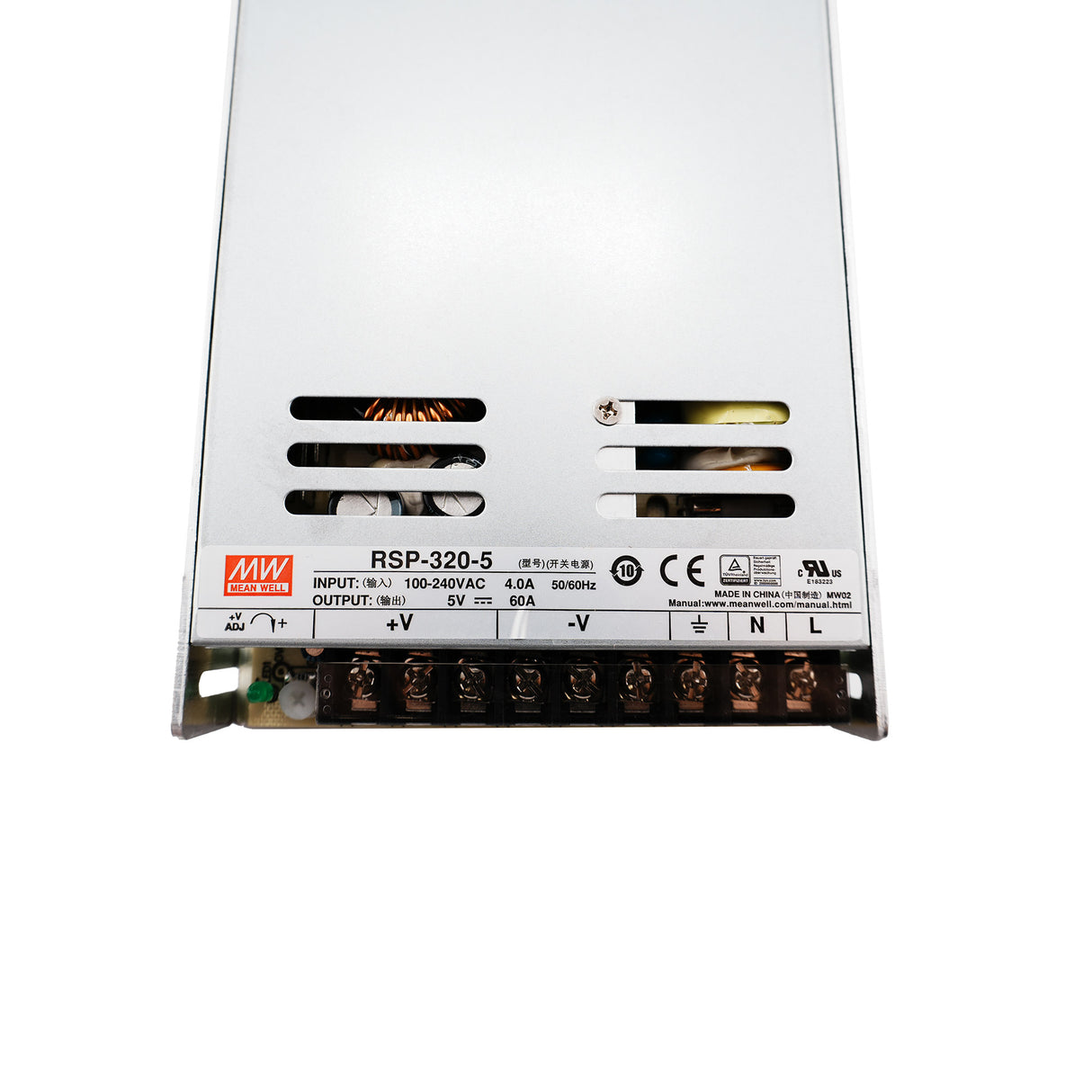 MEAN WELL RSP-320-5 Switching Power Supply (Output 5.0Volts, 60Amps)